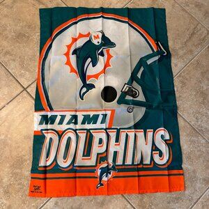 Wincraft Sports NFL Miami Dolphins Helmet Logo 36" x 26" Football Polyester Flag